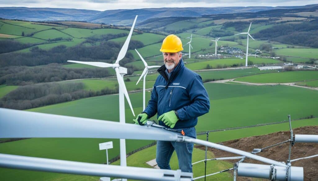 Installation Windkraftanlagen