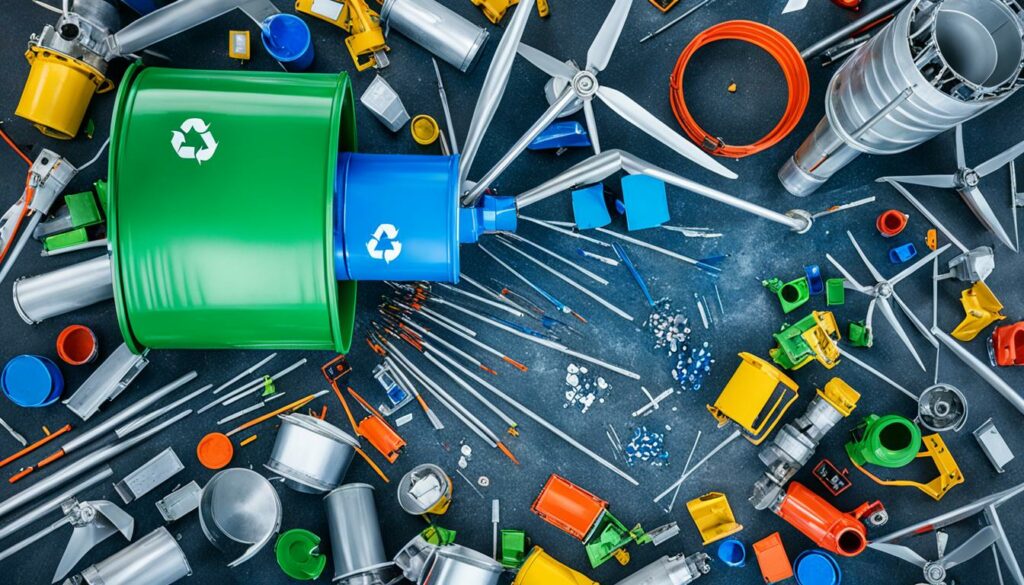 Recycling von Windrädern